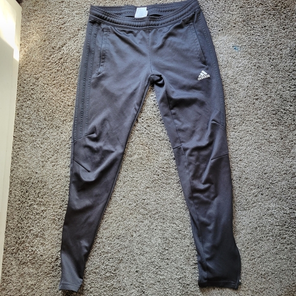 Woman's Adidas Trio Tapered Jogger Track Pants Size Small Black - Picture 2 of 13